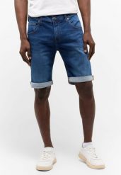 MĘSKIE SZORTY MUSTANG Chicago Shorts Z Denim Blue 1015692 5000 682. Niebieskie szorty Mustang, m, bez wzorów, z denimu. Za 149.99 zł.