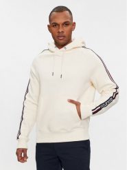 Tommy Hilfiger Bluza Global Stripe MW0MW33659 Beżowy Regular Fit. Brązowe bluzy Tommy Hilfiger, m, bez wzorów, z syntetyku, bez kaptura. Za 499.99 zł.