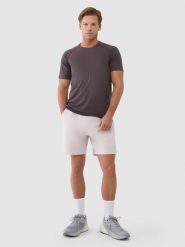 4F Spodenki treningowe szybkoschnące męskie - beżowe XL. Brązowe krótkie spodenki sportowe 4F, m, bez wzorów, z dzianiny. Za 149.99 zł.