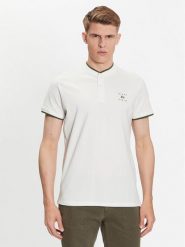 Blend Polo 20715179 Biały Regular Fit. Białe koszulki polo Blend, m, bez wzorów, z bawełny, bez kołnierzyka, bez ramiączek. Za 59.99 zł.