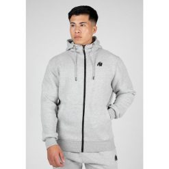 Kennewick Bluza z kapturem zapinana na suwak - Szary. Szare bluzy GORILLA WEAR, m, bez wzorów, z kapturem. Za 257.00 zł.