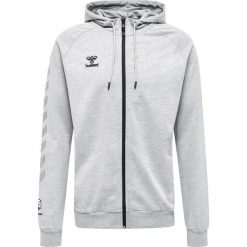 Bawełniana bluza z kapturem zapinana na zamek Hummel Move Grid. Szare bluzy z kapturem Hummel, xl, bez wzorów, z bawełny, z kapturem. Za 287.05 zł.