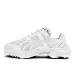 Męskie buty sportowe całkowicie biała cholewka NITEFOX CROSSIN. Białe buty turystyczne Puma, bez wzorów, bez zapięcia, trekkingowe. Za 576.00 zł.