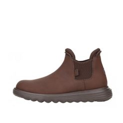 HEYDUDE Męskie Sztyblety Branson. Brązowe sztyblety Hey dude, bez wzorów, z materiału, bez obcasa, bez zapięcia. Za 439.00 zł.