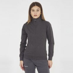 Mężczyzna Bieganie Bluza z Kapturem i Zamkiem Kluczowe Cechy Ciemnoszary Melanż. Szare bluzy z kapturem Legea, m, bez wzorów, z bawełny, bez kaptura. Za 96.00 zł.