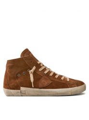 Philippe Model Sneakersy PRHU DF03 Brązowy. Brązowe buty sportowe casual Philippe Model, bez wzorów, ze skóry, bez zapięcia. Za 1,849.00 zł.