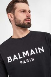 T-shirt męski BALMAIN. T-shirty Balmain, m, bez wzorów, bez kołnierzyka, bez ramiączek. W wyprzedaży za 1,325.35 zł.