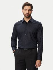 JOOP! Koszula Jsh-258Pierce3 30104051 Granatowy Slim Fit. Niebieskie koszule JOOP!, m, bez wzorów, z bawełny, bez kołnierzyka, bez ramiączek. Za 504.99 zł.