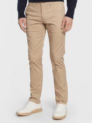 Tommy Hilfiger Chinosy Core Bleecker MW0MW28883 Beżowy Slim Fit. Brązowe eleganckie spodnie Tommy Hilfiger, m, z bawełny. Za 339.99 zł.