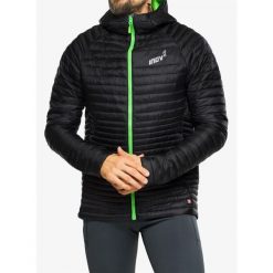 Kurtka ocieplana Inov-8 Thermoshell Pro Full-Zip. Czarne kurtki Inov-8, s, bez wzorów, z puchu, bez kaptura. Za 417.99 zł.