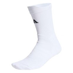 SKARPETY TENNIS CREW SOCKS CUSHIONED 1 PAIR PACK. Białe skarpety Adidas, bez wzorów, z elastanu. Za 79.95 zł.
