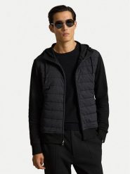 Polo Ralph Lauren Kurtka przejściowa 710B27138003 Czarny Regular Fit. Czarne kurtki Polo Ralph Lauren, m, bez wzorów, z bawełny, bez kaptura. Za 1,299.00 zł.