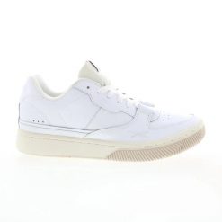 Męskie buty sportowe klasyczna biała skóra DUAL COURT SNEAKERS. Białe buty turystyczne Reebok, bez wzorów, ze skóry, bez zapięcia, trekkingowe. Za 405.00 zł.