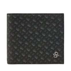 Duży Portfel Męski BOSS. Czarne portfele Boss, bez wzorów. Za 369.99 zł.