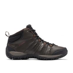 Wodoodporne buty turystyczne męskie Columbia Woodburn II Chukka Wp Omni-Heat. Brązowe buty turystyczne Columbia, bez wzorów, bez zapięcia, trekkingowe, omni-heat (columbia). Za 395.99 zł.