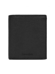 Calvin Klein Portfel Micropebble Comp Trifold W Coin LV04D1034G Czarny. Czarne portfele CALVIN KLEIN, bez wzorów, ze skóry. Za 259.99 zł.