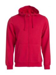 Clique Basic Hoody Full Zip - Bluza z kapturem na zamek. Czerwone bluzy z kapturem CLIQUE, m, bez wzorów, z bawełny, z kapturem. Za 183.98 zł.