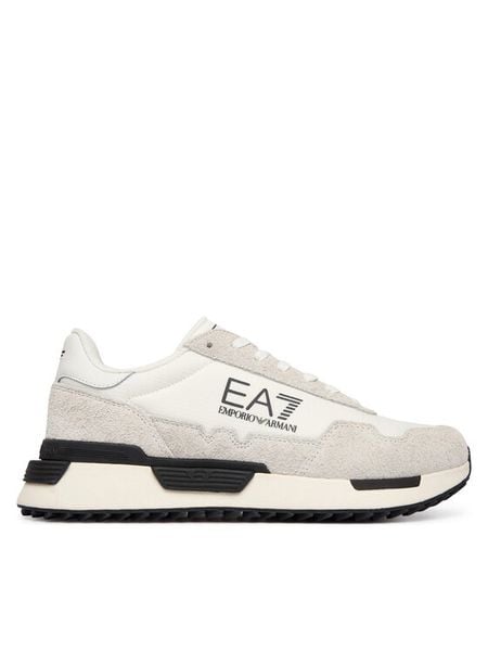 EA7 Emporio Armani Sneakersy 7X000380 AF19175 MZ018 Biały. Białe buty sportowe casual EA7 Emporio Armani, bez wzorów, ze skóry, bez zapięcia. Za 669.99 zł.