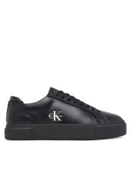 Calvin Klein Sneakersy Basket Cupsole Laceup Lth Ml YM0YM01460 Czarny. Czarne buty sportowe casual CALVIN KLEIN, bez wzorów, ze skóry, bez zapięcia. Za 389.99 zł.