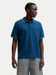 Jack & Jones Polo Blaweston 12297755 Granatowy Regular Fit. Niebieskie koszulki polo sportowe Jack & Jones, m, bez wzorów, z bawełny, bez kołnierzyka, bez ramiączek. Za 129.99 zł.