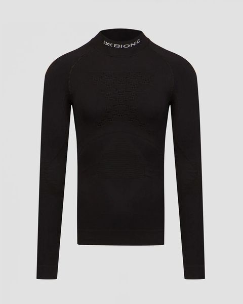 Czarny longsleeve z półgolfem męski X-Bionic Energy Accumulator 4.0 Turtle Neck. Czarne bielizna termoaktywna X BIONIC, m, bez wzorów, bez ramiączek, do biegania. Za 739.99 zł.