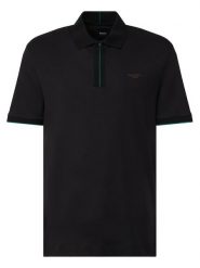 BOSS Polo C-Parlay 80 50575003 Czarny Regular Fit. Czarne koszulki polo sportowe Boss, m, bez wzorów, z bawełny, bez kołnierzyka, bez ramiączek. Za 679.99 zł.