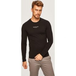 Marciano Guess - Longsleeve. Czarne bluzki z długim rękawem Marciano Guess, l, z aplikacjami, z bawełny, bez kołnierzyka, bez ramiączek. W wyprzedaży za 139.90 zł.
