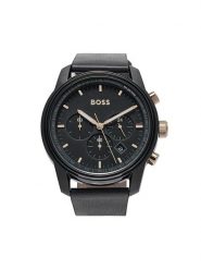 Boss Zegarek 1514003 Czarny. Czarne, analogowe zegarki Boss. Za 1,499.00 zł.