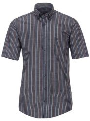 CASAMODA Koszula - Regular fit - w kolorze granatowo-czerwonym rozmiar: 6XL. Czerwone koszule CASAMODA, xl, bez wzorów, z bawełny, bez kołnierzyka, bez ramiączek. Za 97.28 zł.