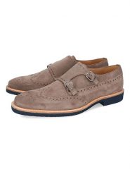 MELVIN & HAMILTON Skórzane monki "Dino 4" w kolorze beżowym rozmiar: 41. Brązowe botki sznurowane Melvin & Hamilton, bez wzorów, bez obcasa, bez zapięcia. Za 434.99 zł.