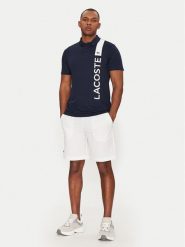 Lacoste Polo DH8940 Granatowy Regular Fit. Niebieskie koszulki polo LACOSTE, m, bez wzorów, z syntetyku, bez kołnierzyka, bez ramiączek. Za 309.99 zł.