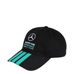 CZAPKA MERCEDES - AMG PETRONAS FORMULA 1 TEAM DNA 3 STRIPES. Czarne czapki z daszkiem Adidas, bez wzorów, z bawełny. Za 149.00 zł.