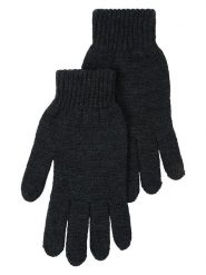 Lanerossi Wełniane rękawiczki "Asia" w kolorze antracytowym - 23 x 7,5 cm rozmiar: onesize. Czarne rękawiczki Lanerossi, bez wzorów, z wełny. Za 117.45 zł.