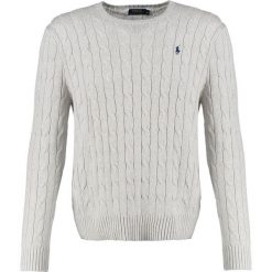 Polo Ralph Lauren CABLE Sweter light grey heather. Swetry nierozpinane marki Polo Ralph Lauren. W wyprzedaży za 402.35 zł.