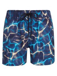 DKNY Szorty kąpielowe w kolorze granatowym rozmiar: XL. Niebieskie kąpielówki DKNY, xl, bez wzorów, z materiału. Za 100.75 zł.