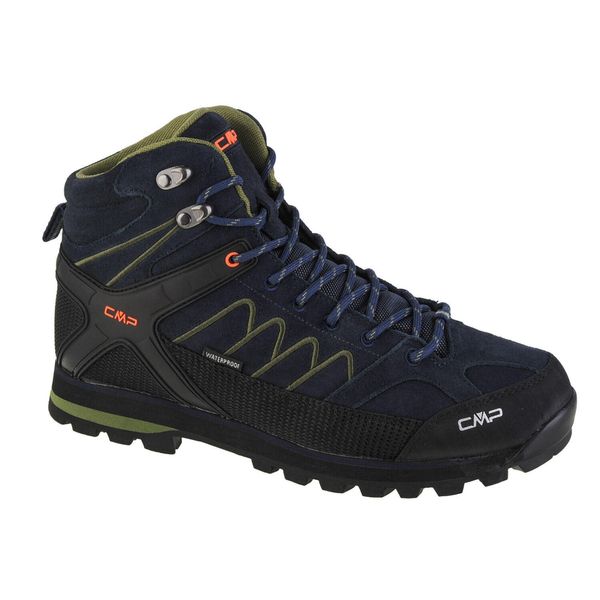 Buty trekkingowe CMP Moon waterprof. Niebieskie buty turystyczne CMP, bez wzorów, z gumy, bez zapięcia, trekkingowe. Za 539.00 zł.