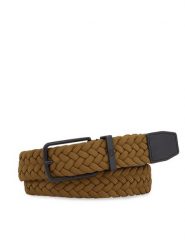 Tommy Hilfiger Pasek Męski Tech 3.5 Elastic AM0AM11468 Brązowy. Brązowe paski Tommy Hilfiger, bez wzorów, z materiału. Za 439.99 zł.