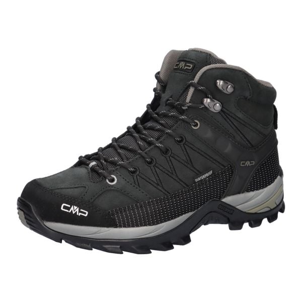 Buty trekkingowe męskie, CMP Rigel Mid. Czarne buty turystyczne CMP, bez wzorów, z materiału, bez zapięcia, outdoorowe. Za 349.00 zł.