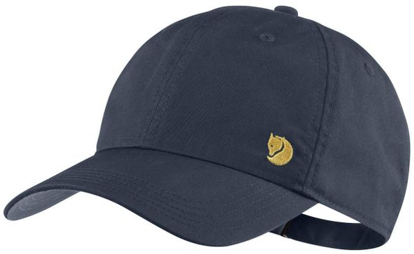 Czapka z daszkiem Fjallraven Bergtagen Cap. Niebieskie czapki z daszkiem Fjällräven, bez wzorów, z materiału. Za 208.99 zł.