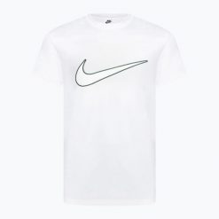 Koszulka męska Nike Sportswear. Białe t-shirty sportowe Nike, bez wzorów, z bawełny, bez ramiączek, na fitness i siłownię. Za 98.99 zł.