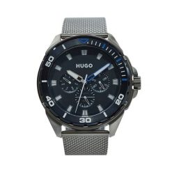 Zegarek HUGO. Szare zegarki Hugo, srebrne. Za 679.99 zł.