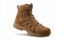 Buty militarne trekkingowe Crispi Ares 6 GTX. Czarne trekkingi CRISPI, bez wzorów, z materiału, bez zapięcia. Za 1,549.00 zł.