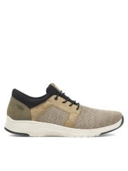 Rieker Sneakersy 19556-64 Beżowy. Brązowe buty sportowe casual Rieker, bez wzorów, z materiału, bez zapięcia. Za 369.99 zł.