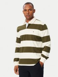 Tommy Hilfiger Polo Essential MW0MW45692 Zielony ciemny Regular Fit. Zielone koszulki polo Tommy Hilfiger, l, bez wzorów, z bawełny, bez kołnierzyka, bez ramiączek. Za 569.99 zł.