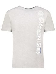 Geographical Norway Koszulka "Japon" w kolorze szarym rozmiar: XXL. Szare bezrękawniki Geographical Norway, xxl, bez wzorów, z bawełny, bez kołnierzyka, bez ramiączek. Za 57.20 zł.
