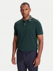 Guess Polo M5YP34 KCJV1 Zielony Regular Fit. Zielone koszulki polo sportowe Guess, m, z aplikacjami, z bawełny, bez kołnierzyka, bez ramiączek. Za 206.00 zł.