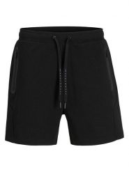 Jack & Jones Szorty dresowe "Gordon" w kolorze czarnym rozmiar: L. Czarne krótkie spodenki sportowe Jack & Jones, l, bez wzorów, z dresówki. Za 114.17 zł.