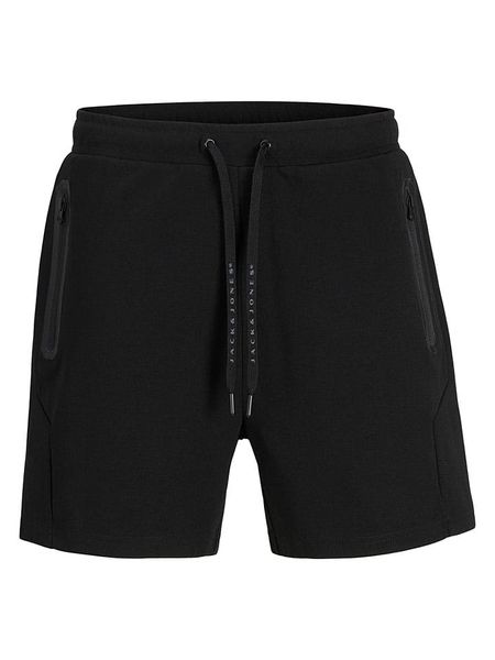Jack & Jones Szorty dresowe "Gordon" w kolorze czarnym rozmiar: S. Czarne krótkie spodenki sportowe Jack & Jones, s, bez wzorów, z dresówki. Za 137.42 zł.