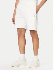 Lacoste Szorty sportowe GH0886 Biały Regular Fit. Białe krótkie spodenki sportowe LACOSTE, m, bez wzorów, z bawełny. Za 379.99 zł.
