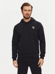 KARL LAGERFELD Bluza 705711 551900 Granatowy Regular Fit. Niebieskie bluzy KARL LAGERFELD, m, bez wzorów, z bawełny, bez kaptura. Za 459.99 zł.